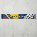 Global Soccer Event 2026 Ecuador Vs Curaçao Football Scarf Two Tone