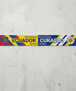 Global Soccer Event 2026 Ecuador Vs Curaçao Football Scarf Two Tone