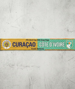 Global Soccer Event 2026 Curaçao Vs Côte d’Ivoire Football Scarf Stadium Edition