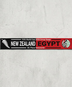 Global Soccer Event 2026 New Zealand Vs Egypt Football Scarf Match Souvenir