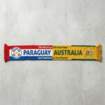 Global Soccer Event 2026 Paraguay Vs Australia Football Scarf Split Design