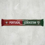 Global Soccer Event 2026 Portugal Vs Uzbekistan Football Scarf Double Sided
