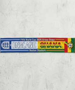 Global Soccer Event 2026 England Vs Ghana Football Scarf Dual Color