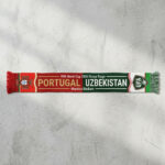 Global Soccer Event 2026 Portugal Vs Uzbekistan Football Scarf Dual Color