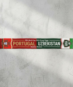 Global Soccer Event 2026 Portugal Vs Uzbekistan Football Scarf Dual Color