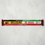 Global Soccer Event 2026 Belgium Vs IR Iran Football Scarf Los Angeles Edition