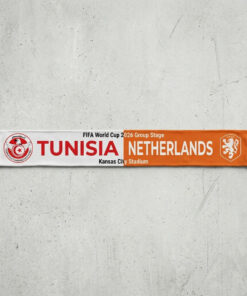 Global Soccer Event 2026 Tunisia Vs Netherlands Football Scarf Team Logos