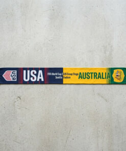 Global Soccer Event 2026 USA Vs Australia Football Scarf Vibrant Colors