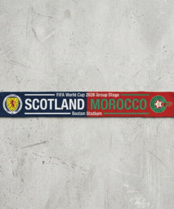 Global Soccer Event 2026 Scotland Vs Morocco Football Scarf Match Commemorative