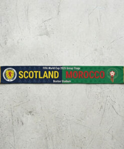 Global Soccer Event 2026 Scotland Vs Morocco Football Scarf Symmetrical Look