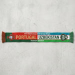 Global Soccer Event 2026 Portugal Vs Uzbekistan Football Scarf Houston Edition