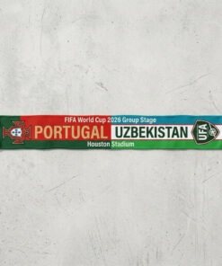 Global Soccer Event 2026 Portugal Vs Uzbekistan Football Scarf Houston Edition