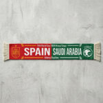 Global Soccer Event 2026 Spain Vs Saudi Arabia Football Scarf Dual Colors