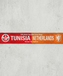 Global Soccer Event 2026 Tunisia Vs Netherlands Football Scarf Split Design