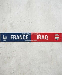 Global Soccer Event 2026 France Vs Iraq Football Scarf Dual Color