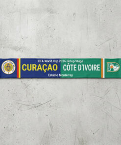 Global Soccer Event 2026 Curaçao Vs Côte d’Ivoire Football Scarf Monterey Edition