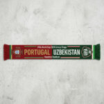 Global Soccer Event 2026 Portugal Vs Uzbekistan Football Scarf Split Design