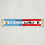 Global Soccer Event 2026 Argentina Vs Austria Football Scarf Group Stage