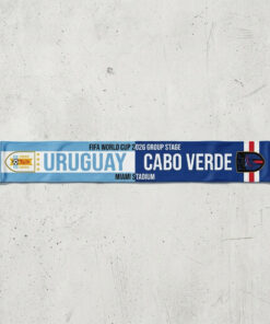 Global Soccer Event 2026 Uruguay Vs Cabo Verde Football Scarf Bold Graphics