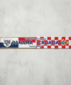 Global Soccer Event 2026 Panama Vs Croatia Football Scarf Group Stage