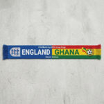 Global Soccer Event 2026 England Vs Ghana Football Scarf Half And Half