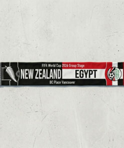 Global Soccer Event 2026 New Zealand Vs Egypt Football Scarf Group Stage