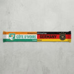 Global Soccer Event 2026 Côte D’Ivoire Vs Germany Football Scarf Color Block