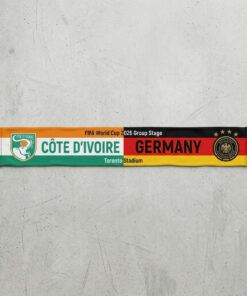 Global Soccer Event 2026 Côte D’Ivoire Vs Germany Football Scarf Color Block