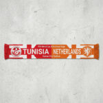 Global Soccer Event 2026 Tunisia Vs Netherlands Football Scarf Nation Shields