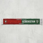 Global Soccer Event 2026 Portugal Vs Uzbekistan Football Scarf Official Logo