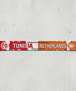 Global Soccer Event 2026 Tunisia Vs Netherlands Football Scarf Gameday Knit