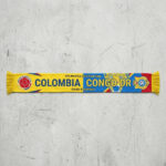 Global Soccer Event 2026 Colombia Vs Congo DR Football Scarf White Fringe
