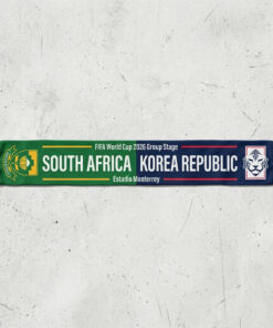 Global Soccer Event 2026 South Africa Vs Korea Republic Football Scarf Match Day