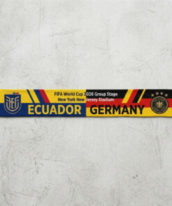 Global Soccer Event 2026 Ecuador Vs Germany Football Scarf Stadium Print