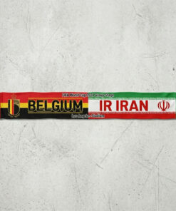 Global Soccer Event 2026 Belgium Vs IR Iran Football Scarf Bold Graphics