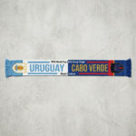Global Soccer Event 2026 Uruguay Vs Cabo Verde Football Scarf Striped Pattern