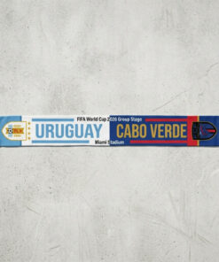 Global Soccer Event 2026 Uruguay Vs Cabo Verde Football Scarf Striped Pattern