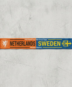 Global Soccer Event 2026 Netherlands Vs Sweden Football Scarf National Emblems