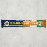 Global Soccer Event 2026 Curaçao Vs Côte d’Ivoire Football Scarf Dual Color