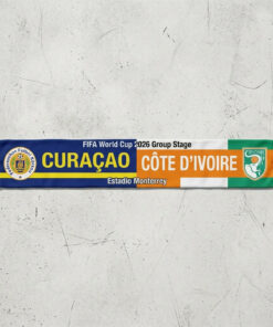 Global Soccer Event 2026 Curaçao Vs Côte d’Ivoire Football Scarf Dual Color