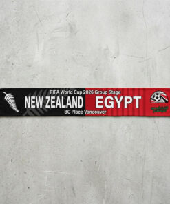 Global Soccer Event 2026 New Zealand Vs Egypt Football Scarf National Emblems