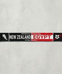 Global Soccer Event 2026 New Zealand Vs Egypt Football Scarf Color Block