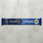Global Soccer Event 2026 Ecuador Vs Curaçao Football Scarf Bold Typography