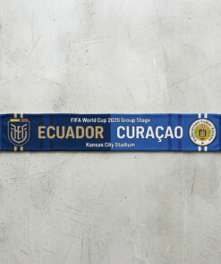 Global Soccer Event 2026 Ecuador Vs Curaçao Football Scarf Bold Typography