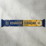Global Soccer Event 2026 Ecuador Vs Curaçao Football Scarf National Emblems