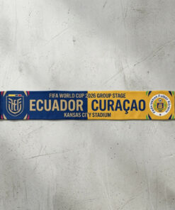 Global Soccer Event 2026 Ecuador Vs Curaçao Football Scarf National Emblems