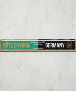 Global Soccer Event 2026 Côte D’Ivoire Vs Germany Football Scarf Contrast Style