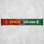 Global Soccer Event 2026 Spain Vs Saudi Arabia Football Scarf National Emblems