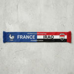 Global Soccer Event 2026 France Vs Iraq Football Scarf Philadelphia Stadium