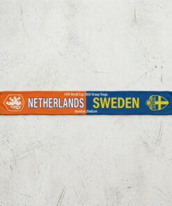 Global Soccer Event 2026 Netherlands Vs Sweden Football Scarf Fringed Edge